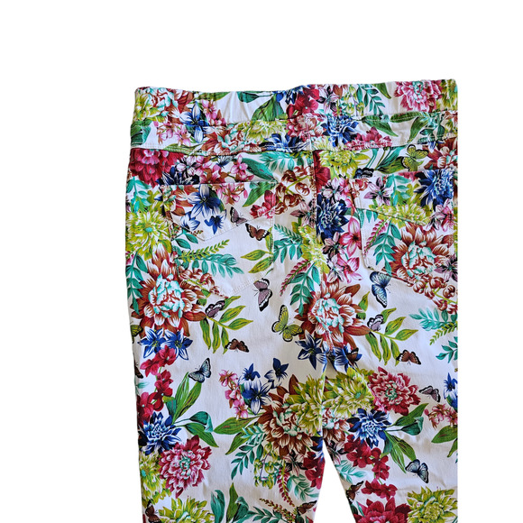 Jeans by Buffalo Flowery Print Spandex/Cotton Blend Stretchable Womens Size XL - Picture 5 of 6